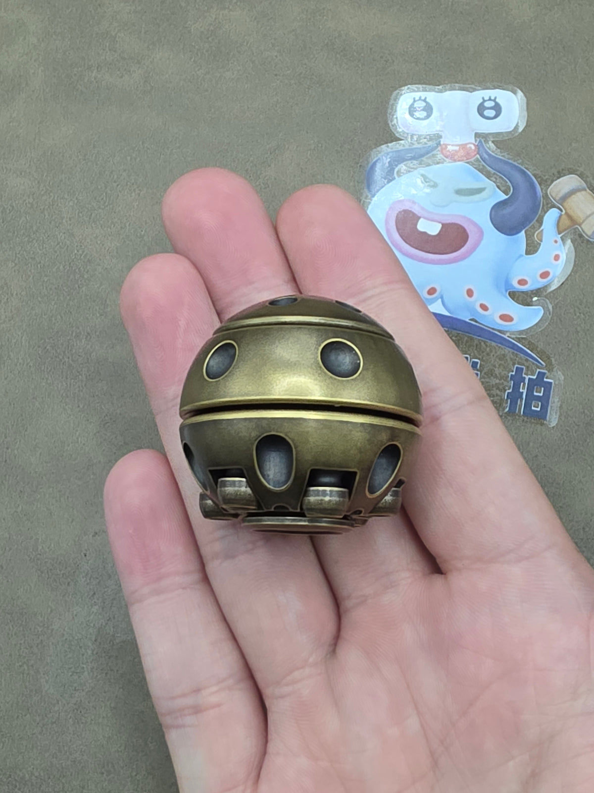 Death Star r Brass Distressed