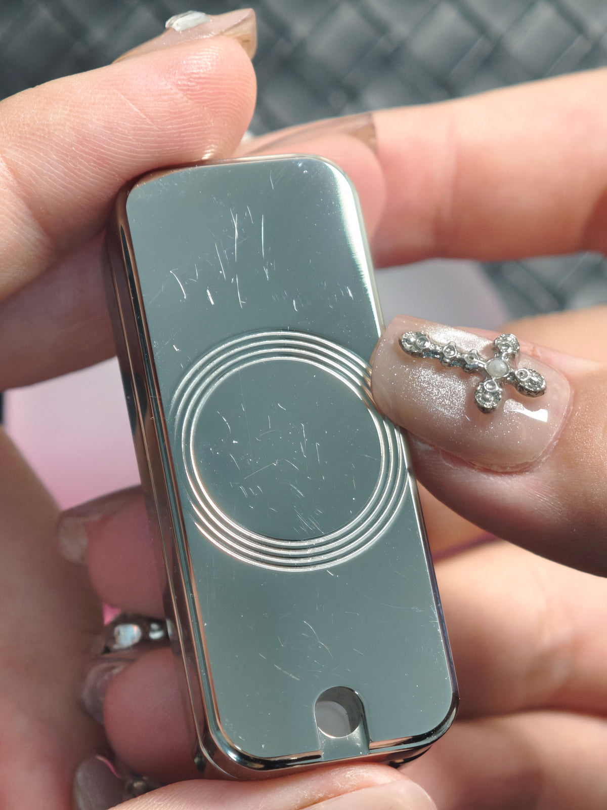 Sugar Cube Titanium Polished