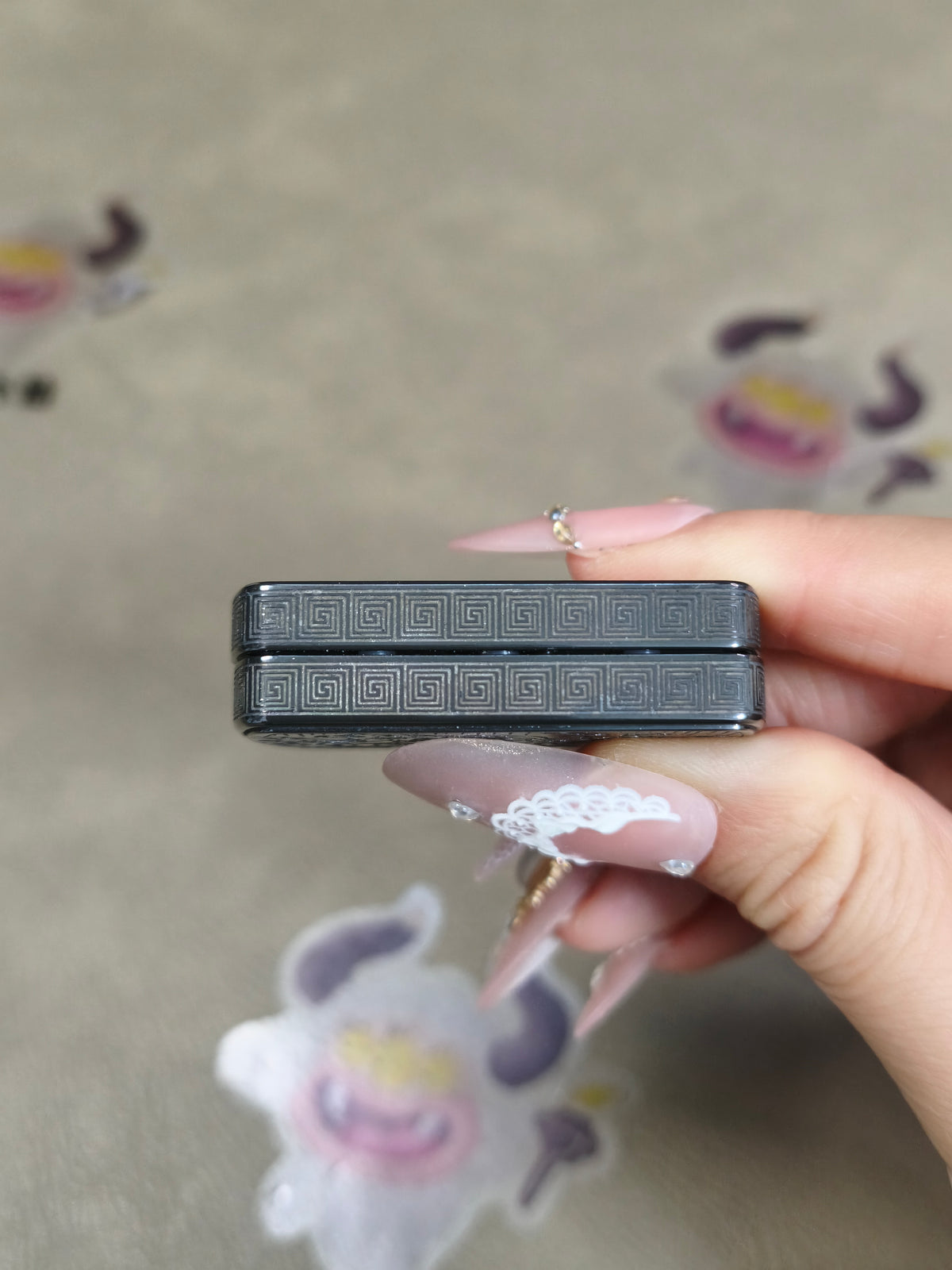 Root Three Zirconium Color-Anodized Engraved Polished