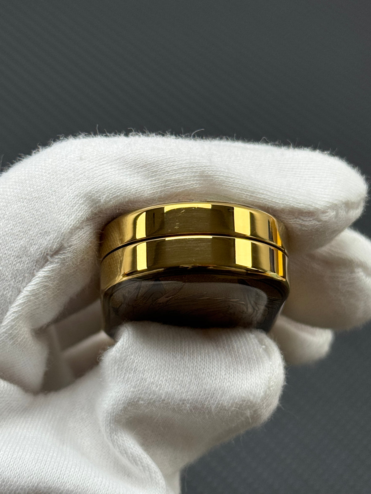Dragon Rhythm Titanium Gold Plated Resin-Sealed