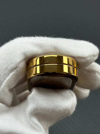 Dragon Rhythm Titanium Gold Plated Resin-Sealed