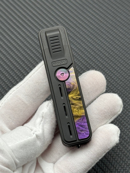 Rhythm Box Purple Gold Inlay Titanium