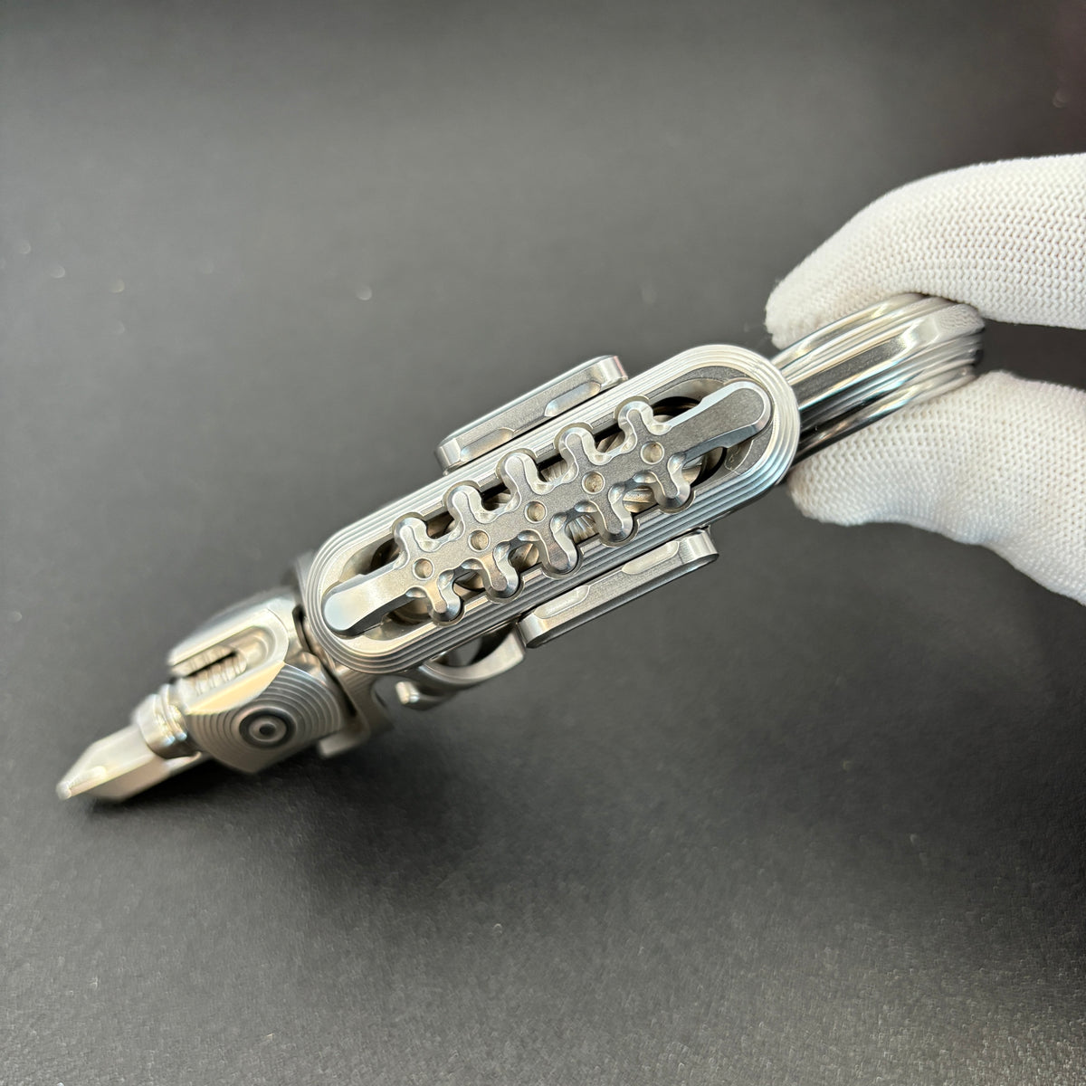 Exoskeleton Magnetic Mechanical Stainless Steel Blasted