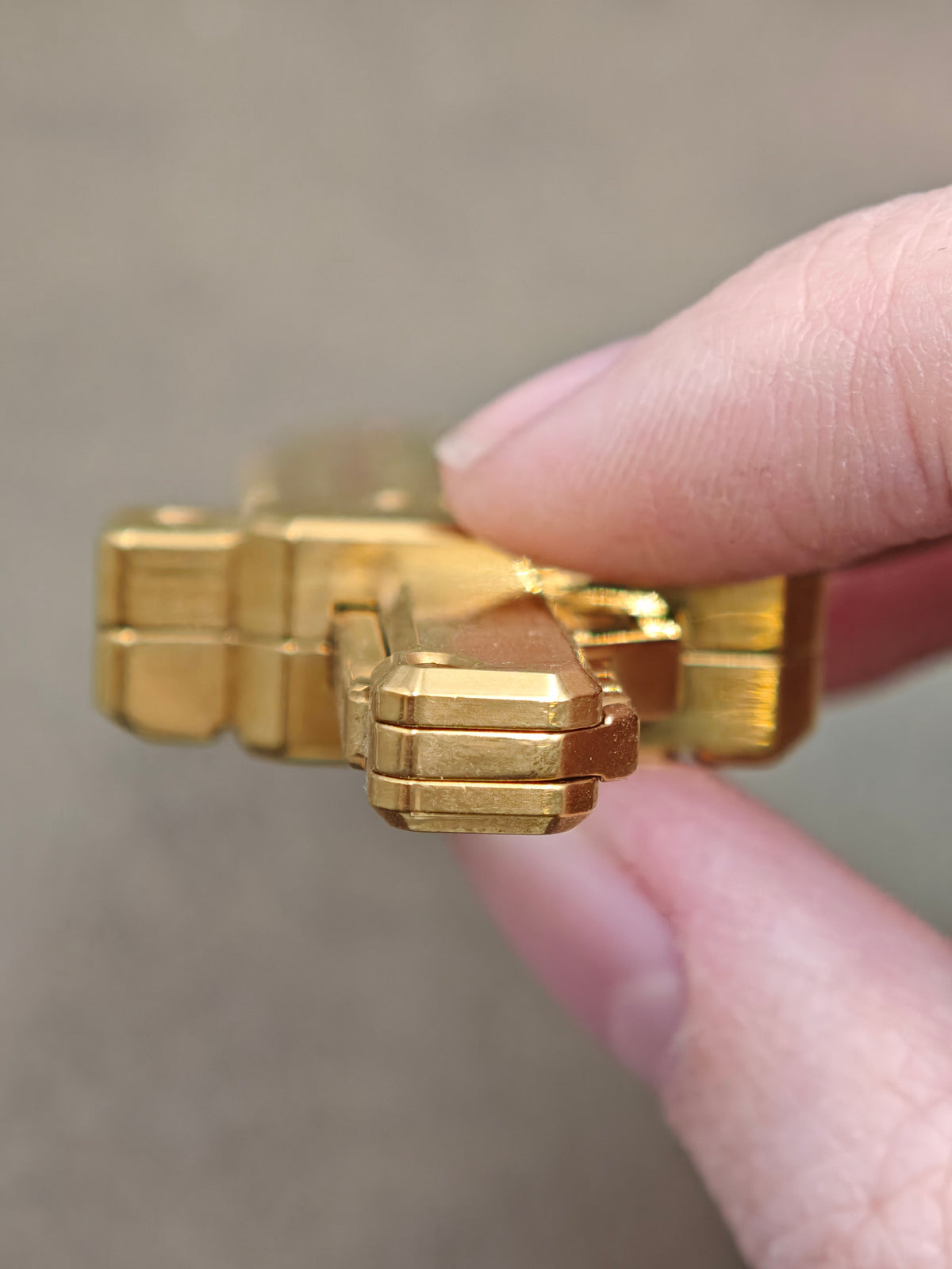 Sky Breaker Stainless Steel Gold Plated Resin-Sealed