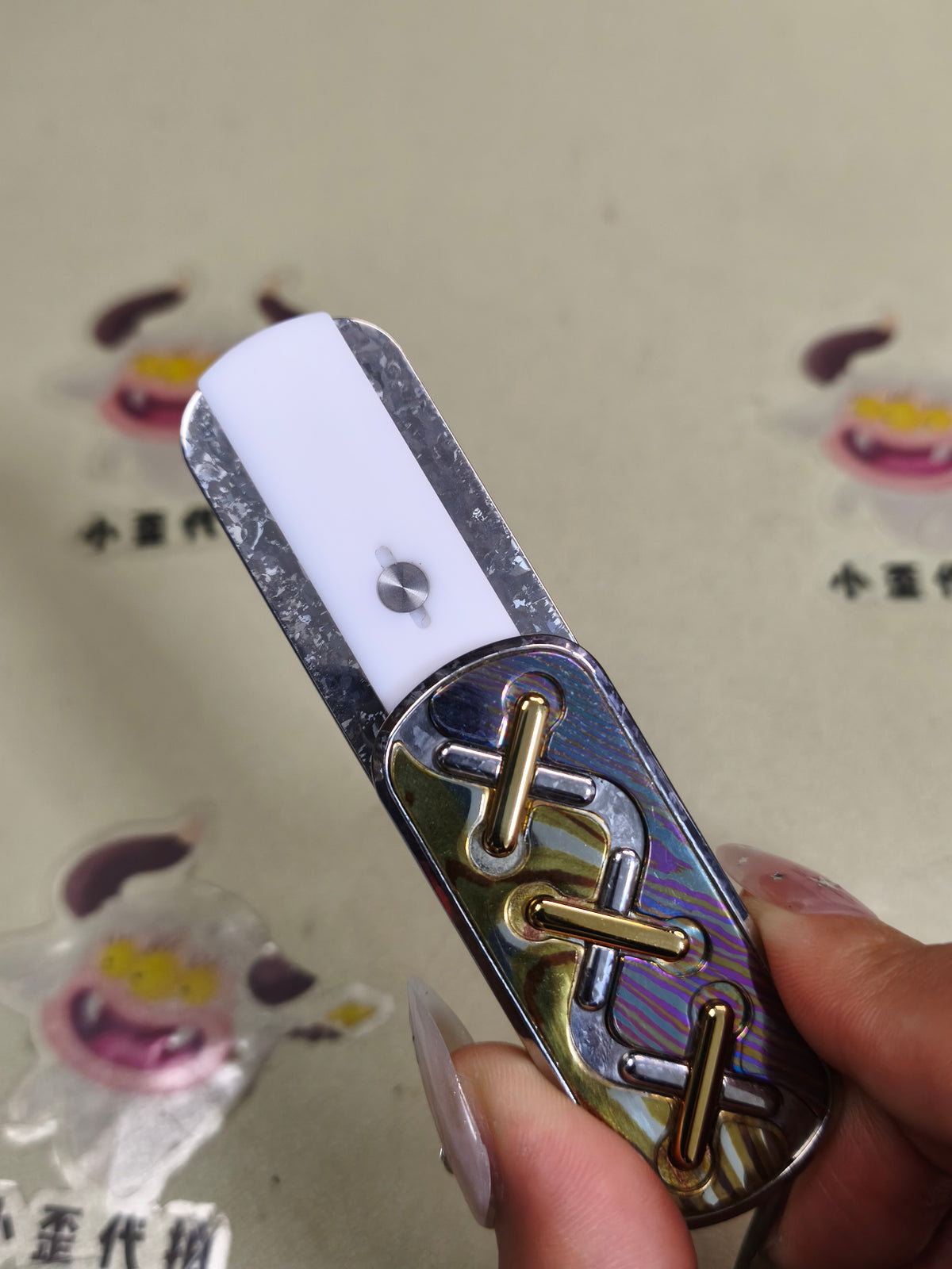 Razor Edge Crystallized Titanium
