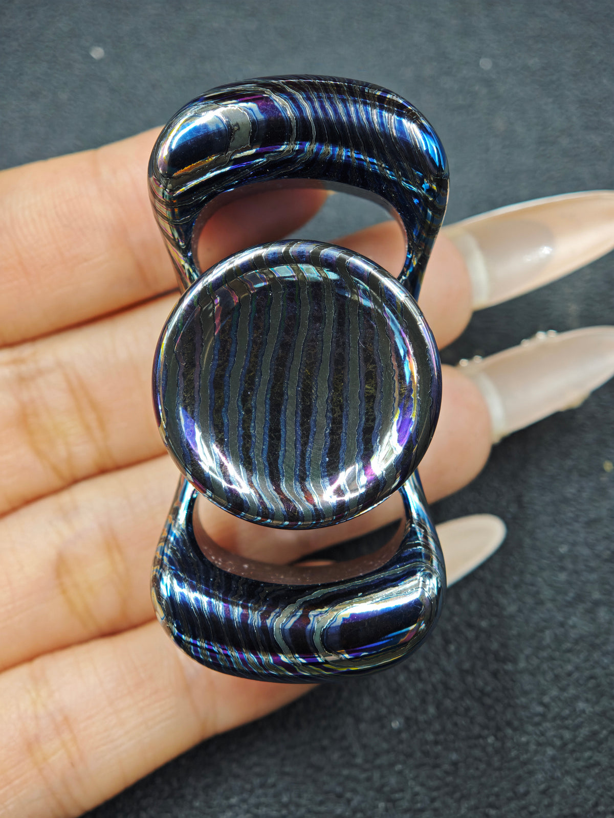 Two-Leaf Horizon Mega Zircuti Color-Anodized
