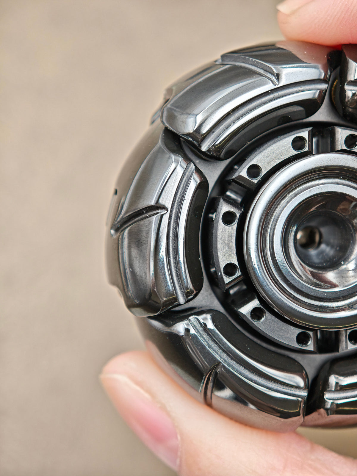 Pillbug Shell Opening Zirconium Polished