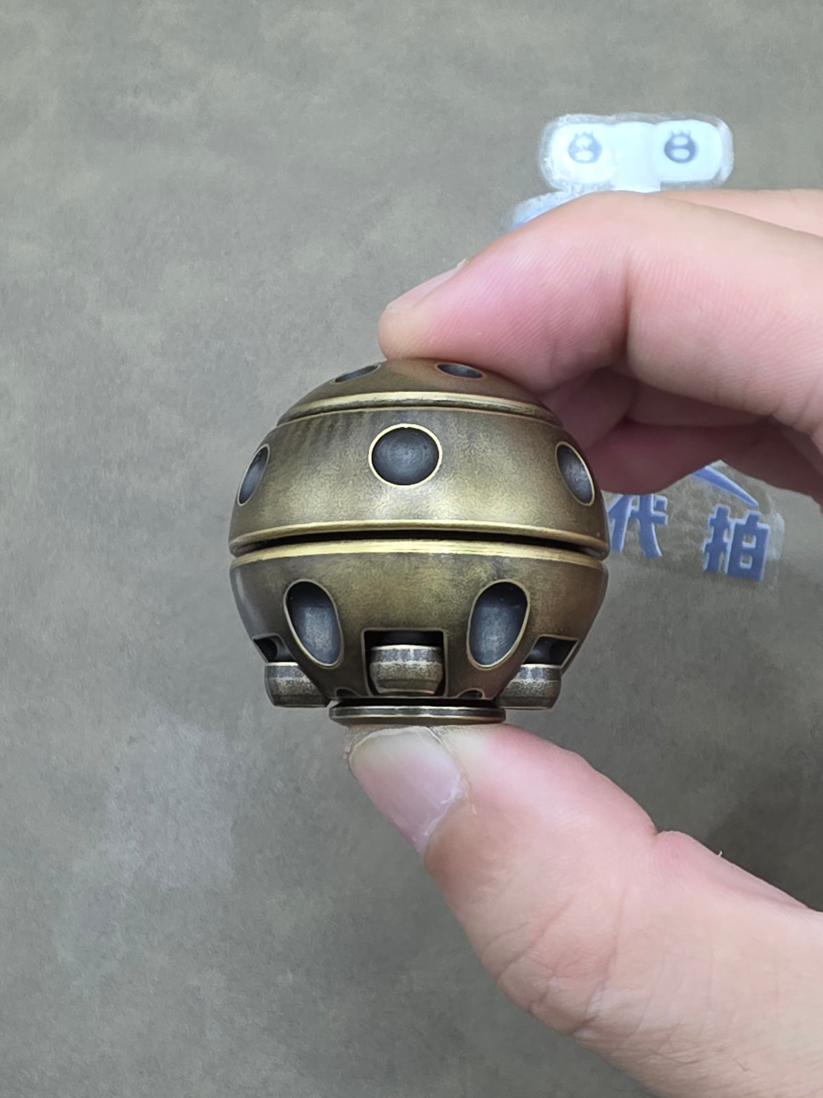 Death Star r Brass Distressed