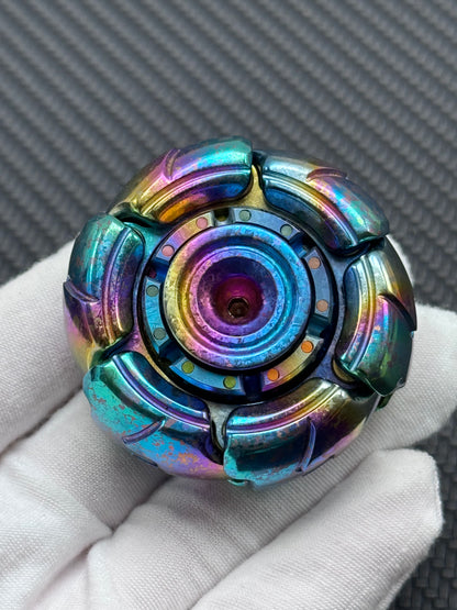 Pillbug Precision Machined Shell-Opening Metal Crystallized Titanium