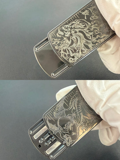 Root Three Zirconium Engraved Polished Limited Edition