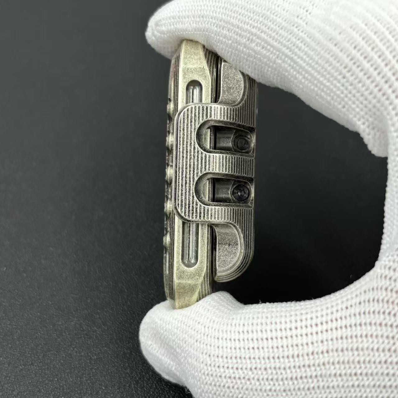 Exoskeleton Magnetic Mechanical Stainless Steel Distressed