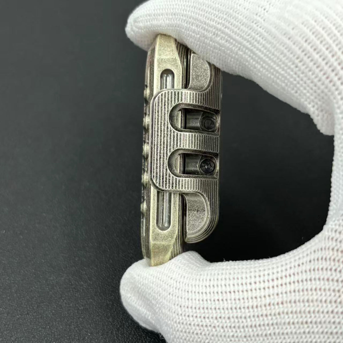 Exoskeleton Magnetic Mechanical Stainless Steel Distressed