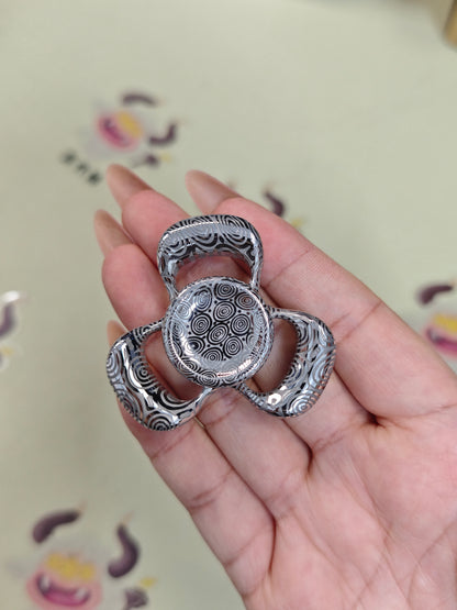 Three-Leaf Horizon Damasteel