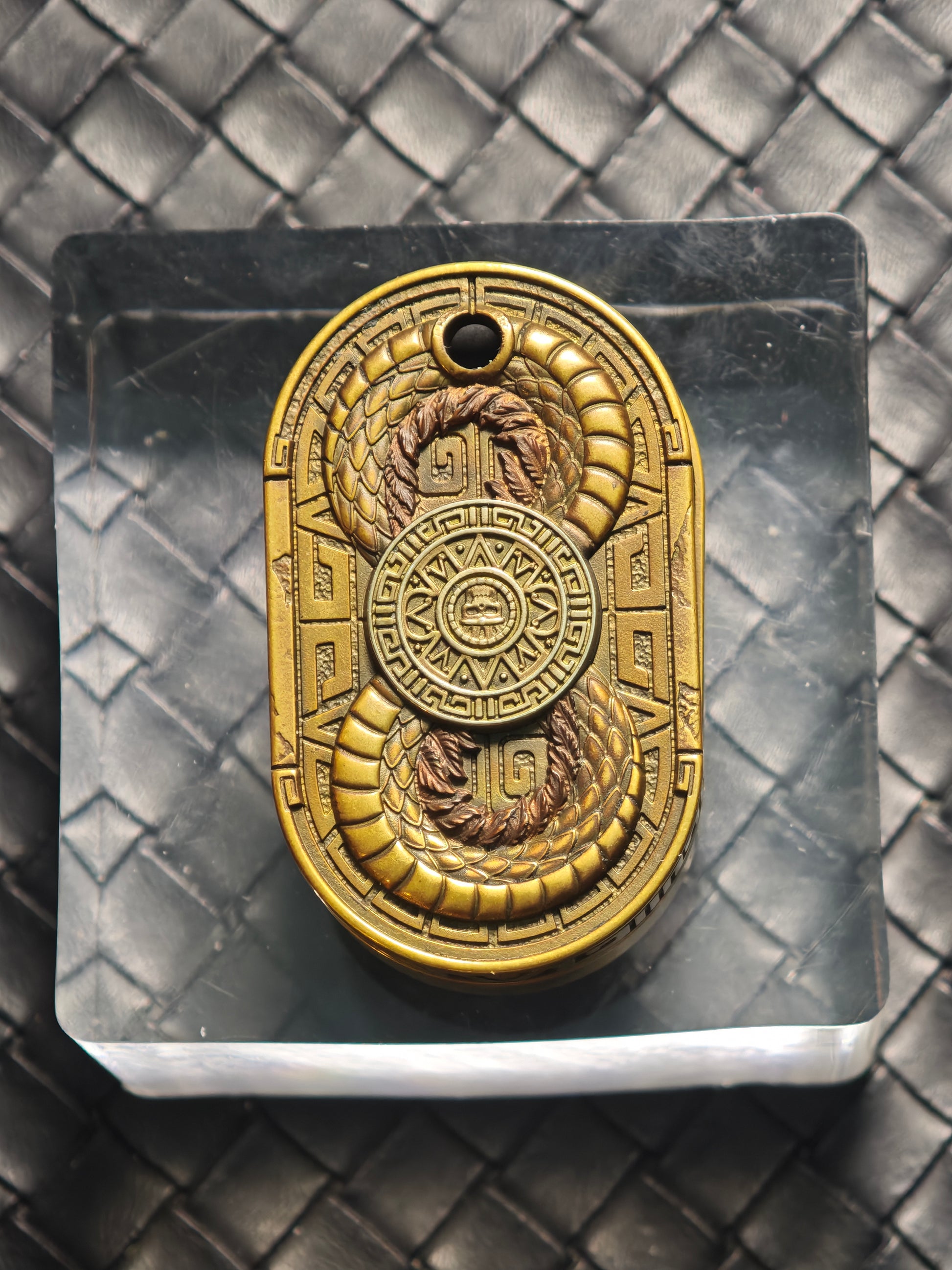 Maya Quetzalcoatl Wave Brass
