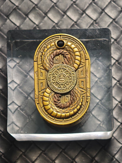 Maya Quetzalcoatl Wave Brass
