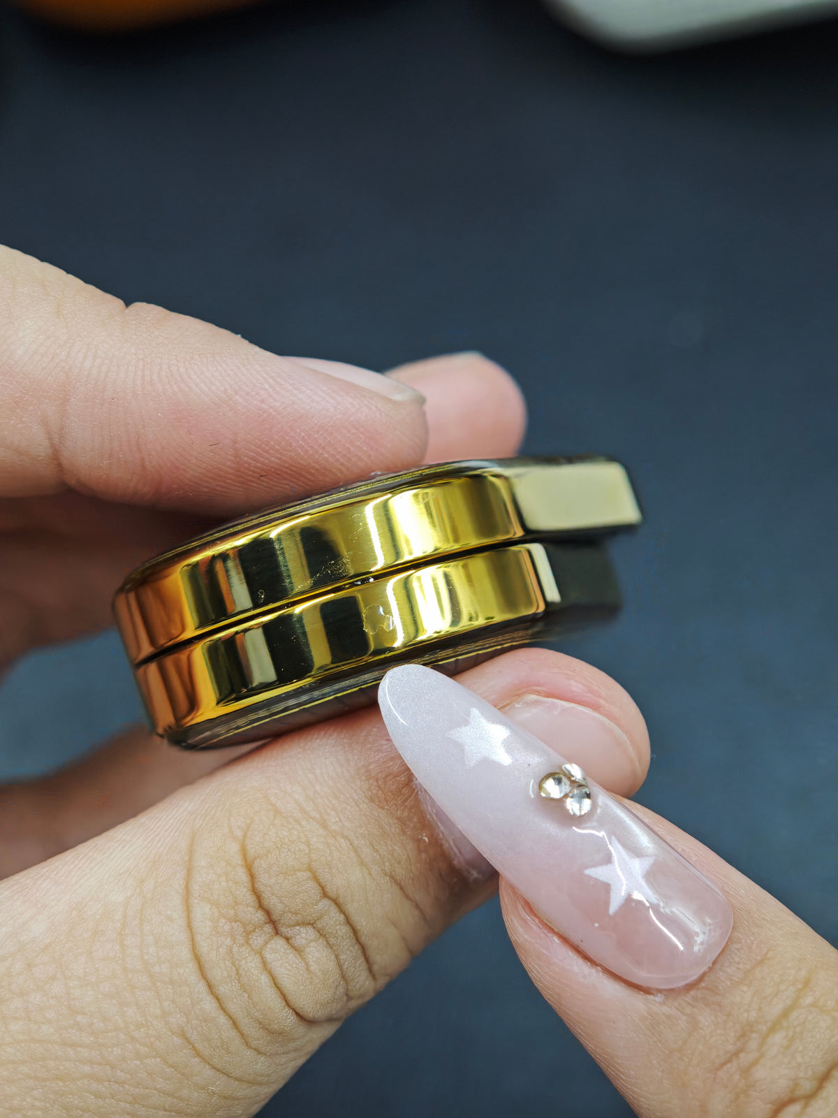Dragon Rhythm Titanium Gold Plated Resin-Sealed