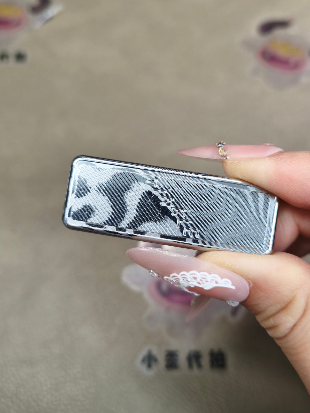 Jingle Bell Damasteel Etched Polished