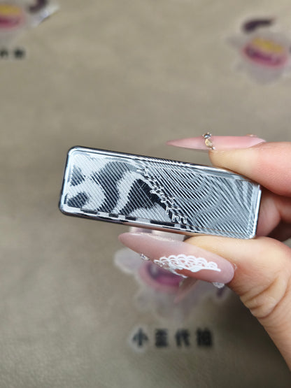 Jingle Bell Damasteel Etched Polished