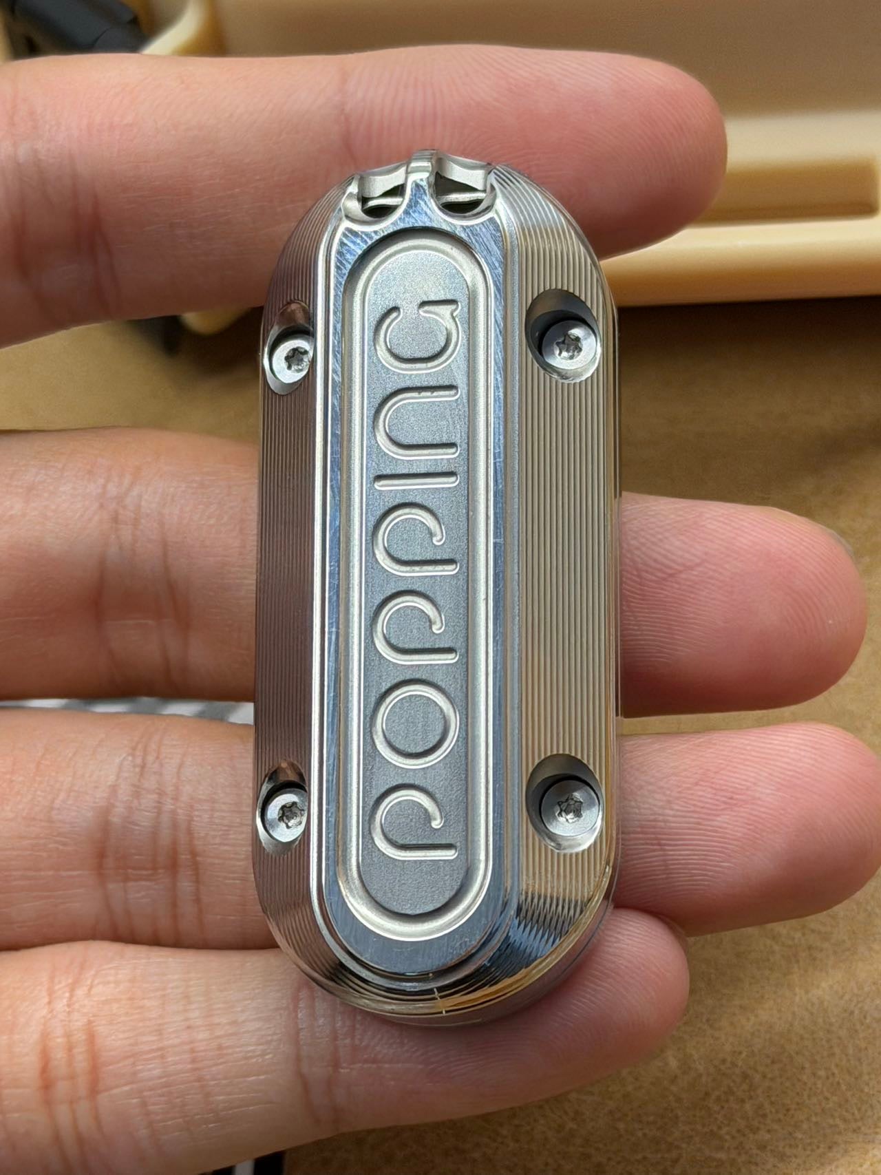 Popping Stainless Steel Blasted Polished