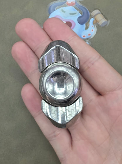 Feather Titanium Engraved