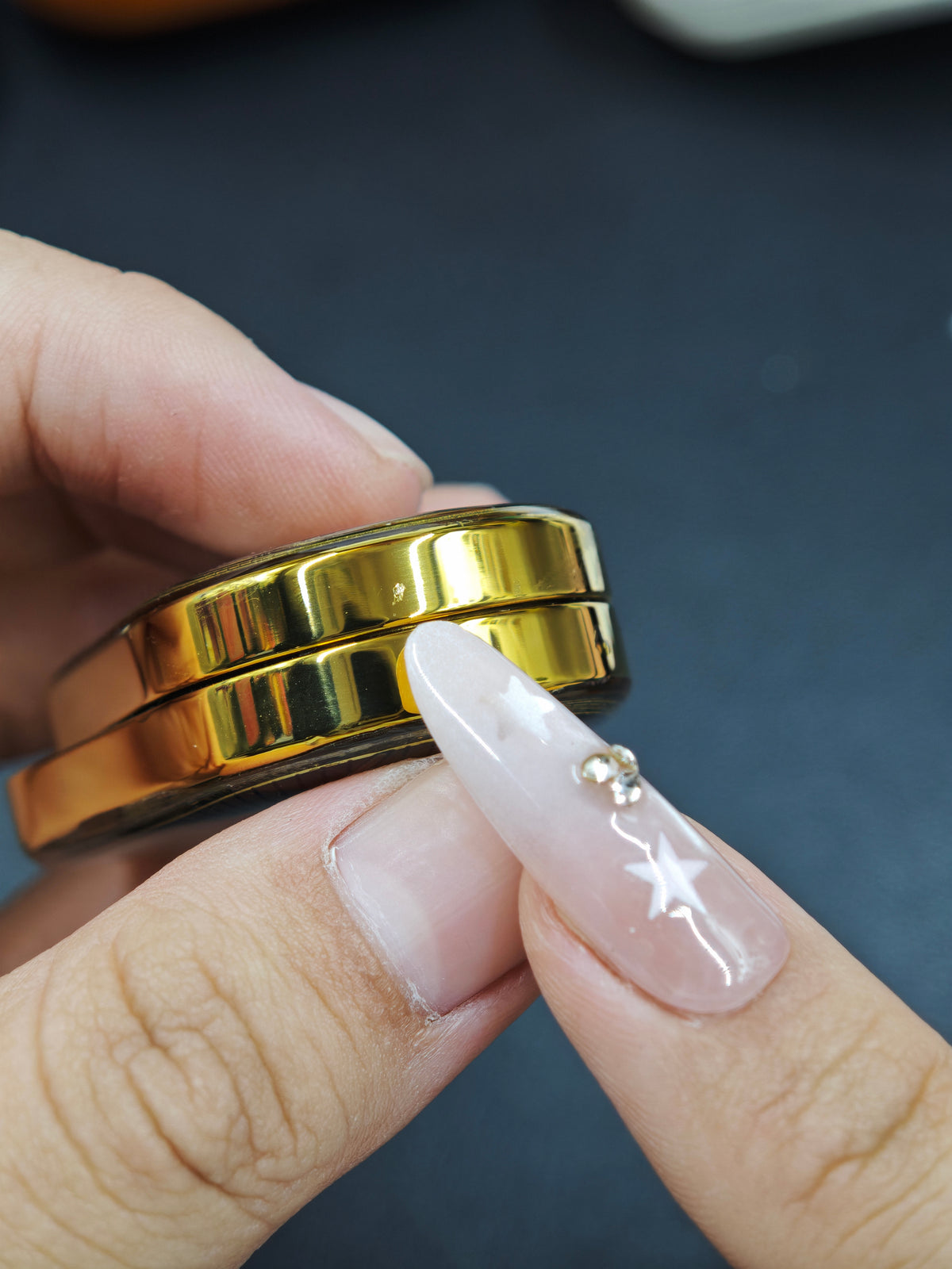 Dragon Rhythm Titanium Gold Plated Resin-Sealed