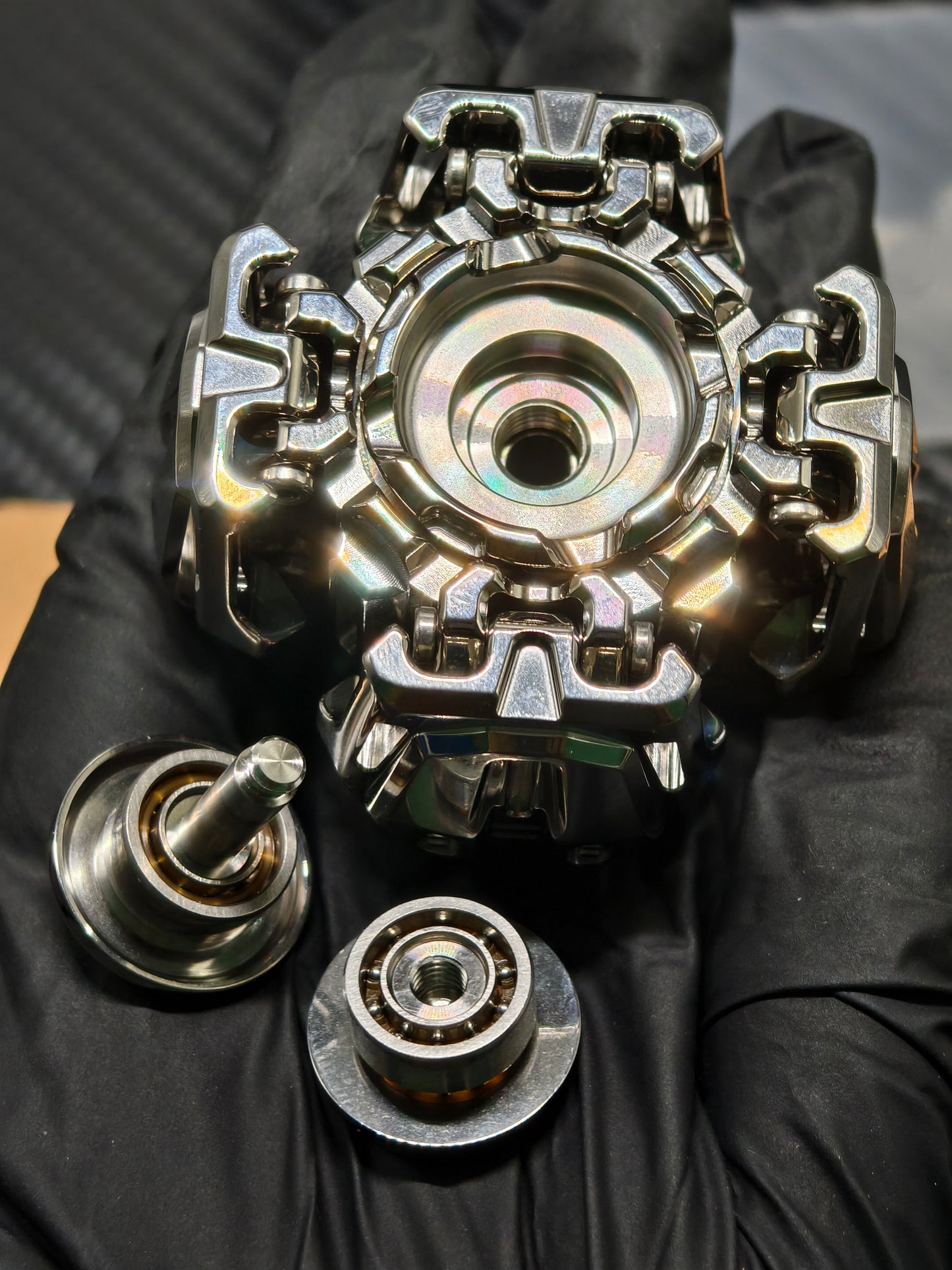 Ancient Iron Shell Opening Titanium Polished