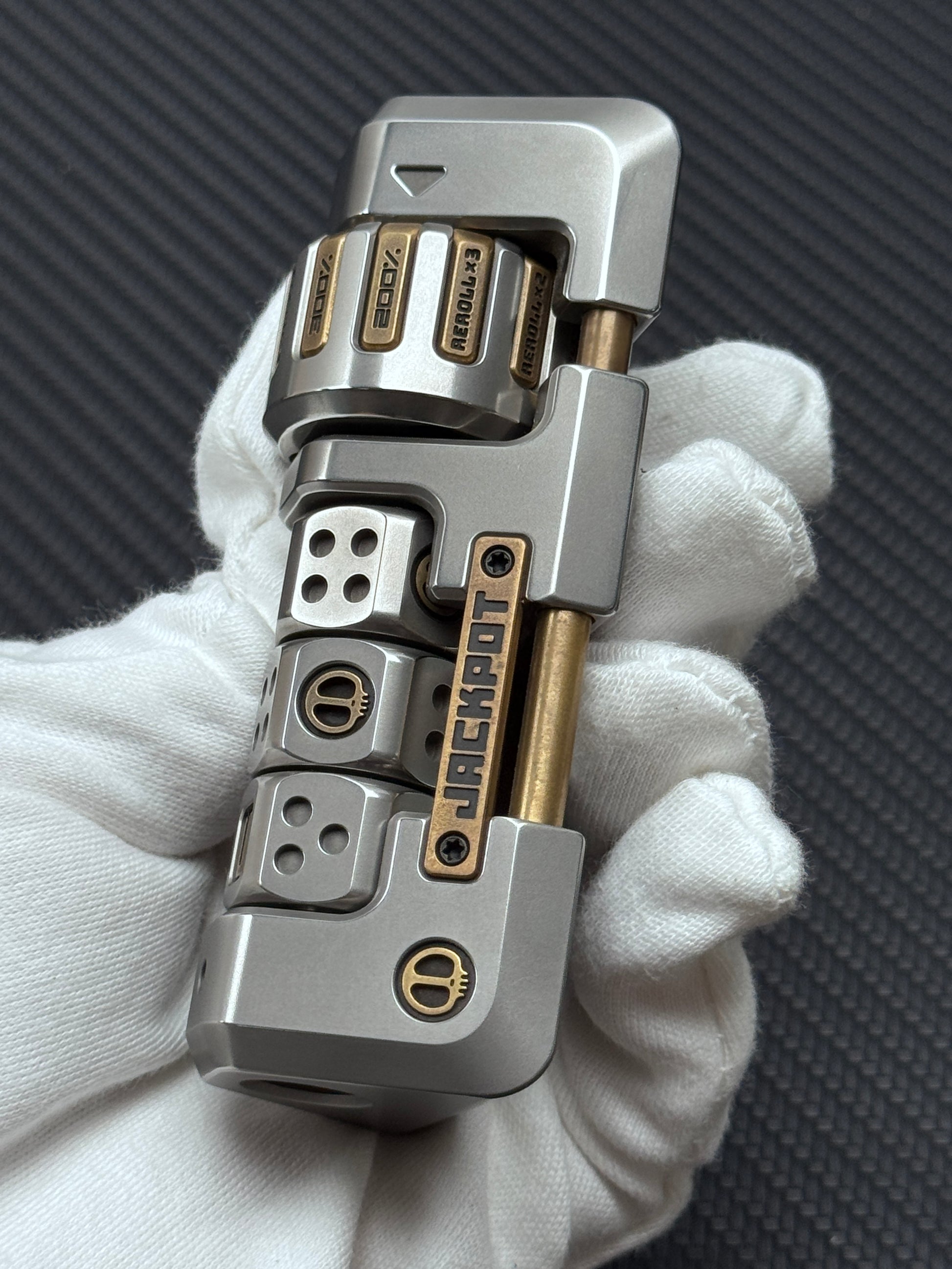 Jackpot 2.0 Deskset Brass Stainless Steel