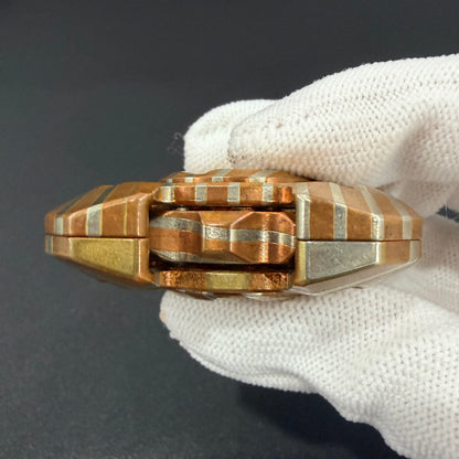 Mortise and Tenon Mokume Copper
