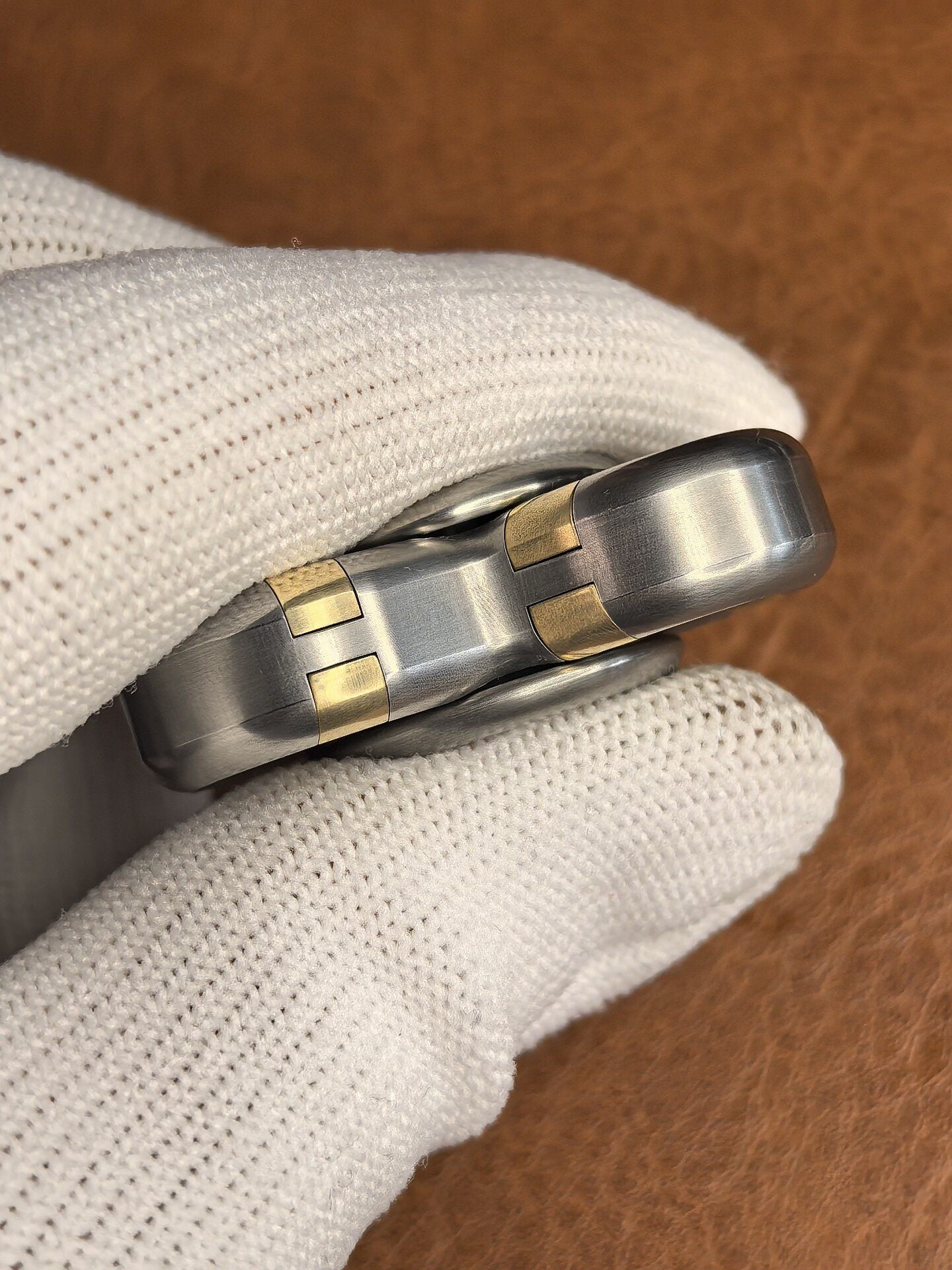 Trefoil, Stainless Steel, Brass