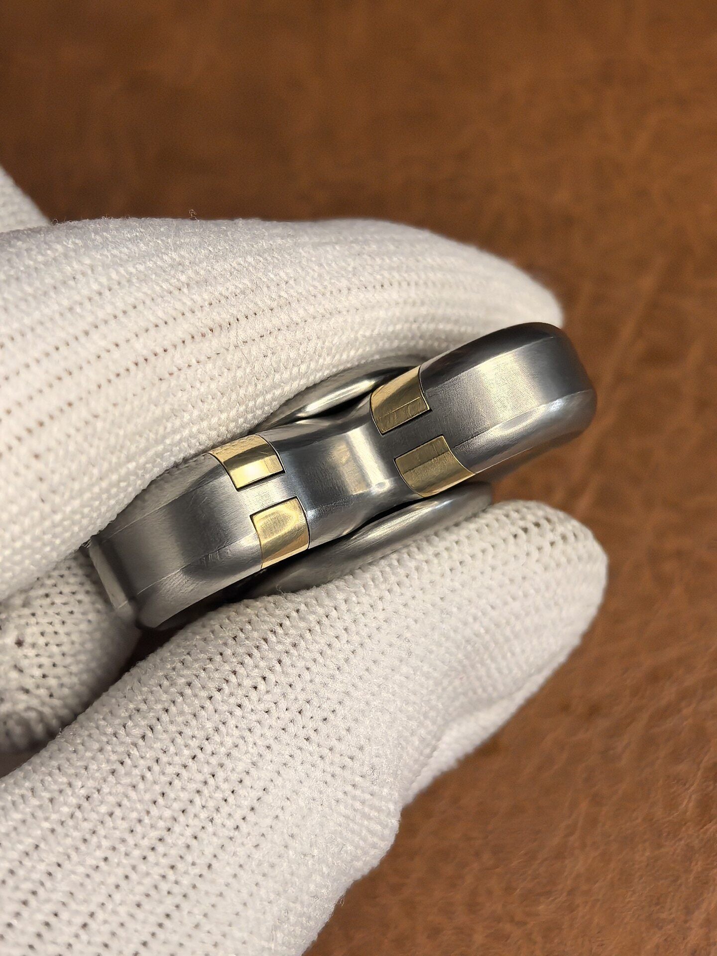 Trefoil, Stainless Steel, Brass