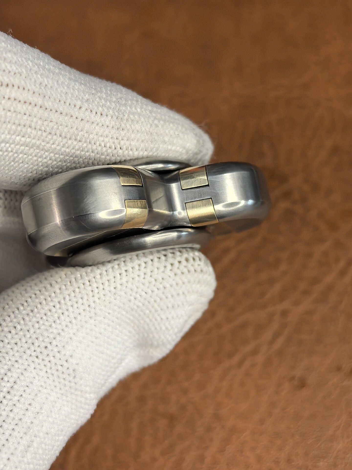 Trefoil, Stainless Steel, Brass