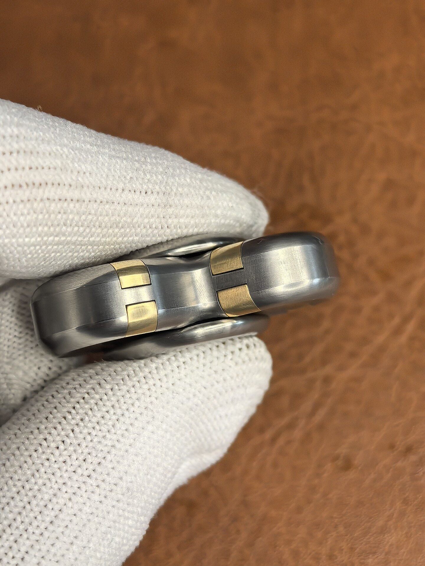 Trefoil, Stainless Steel, Brass