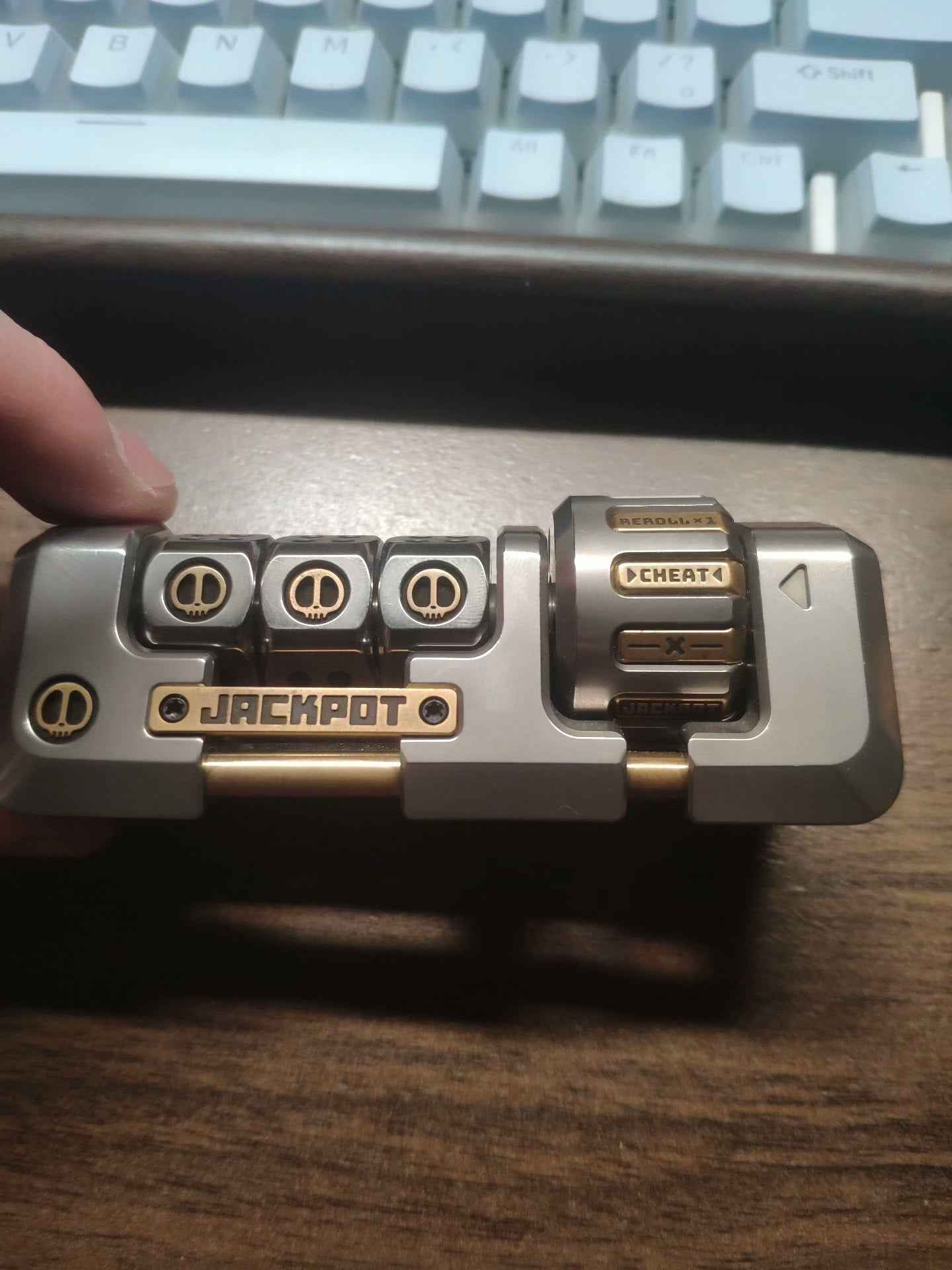 Jackpot 2.0 Deskset Stainless Steel Brass
