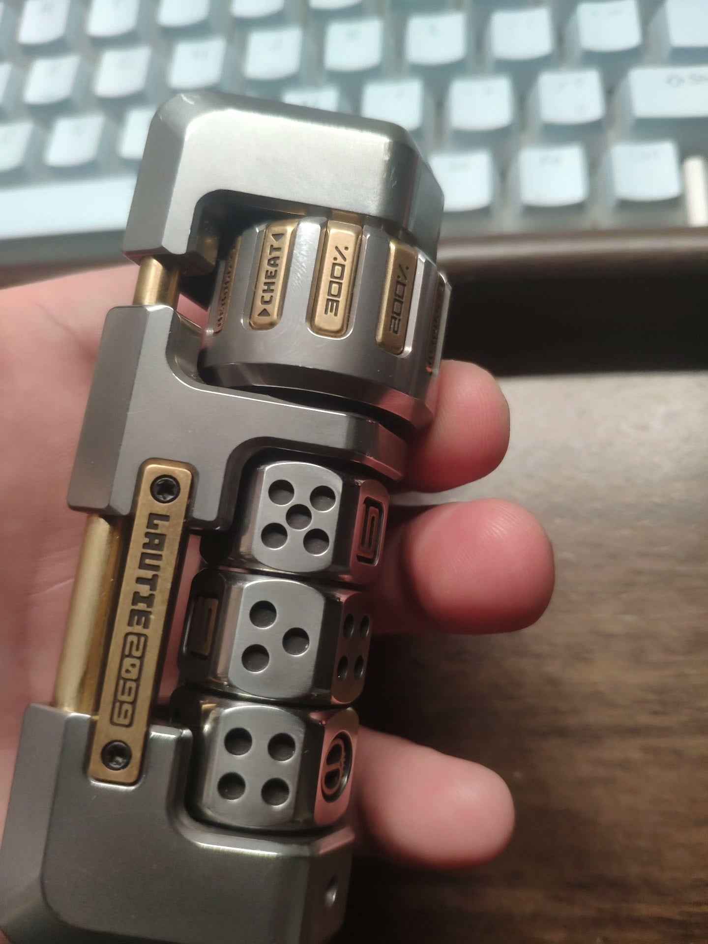 Jackpot 2.0 Deskset Stainless Steel Brass
