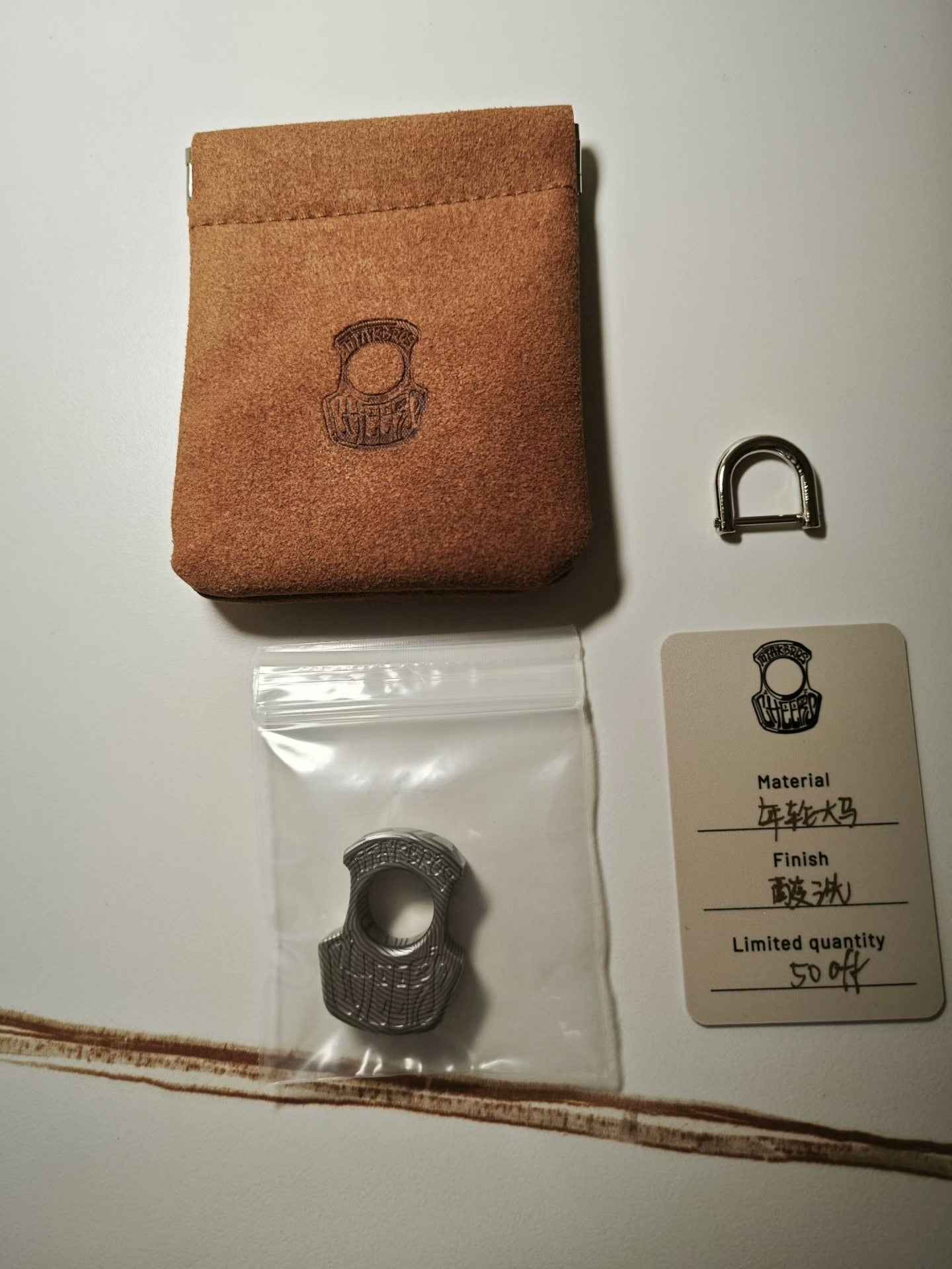 LAUTIE & MTAK KNUCKLE Damasteel Brand New