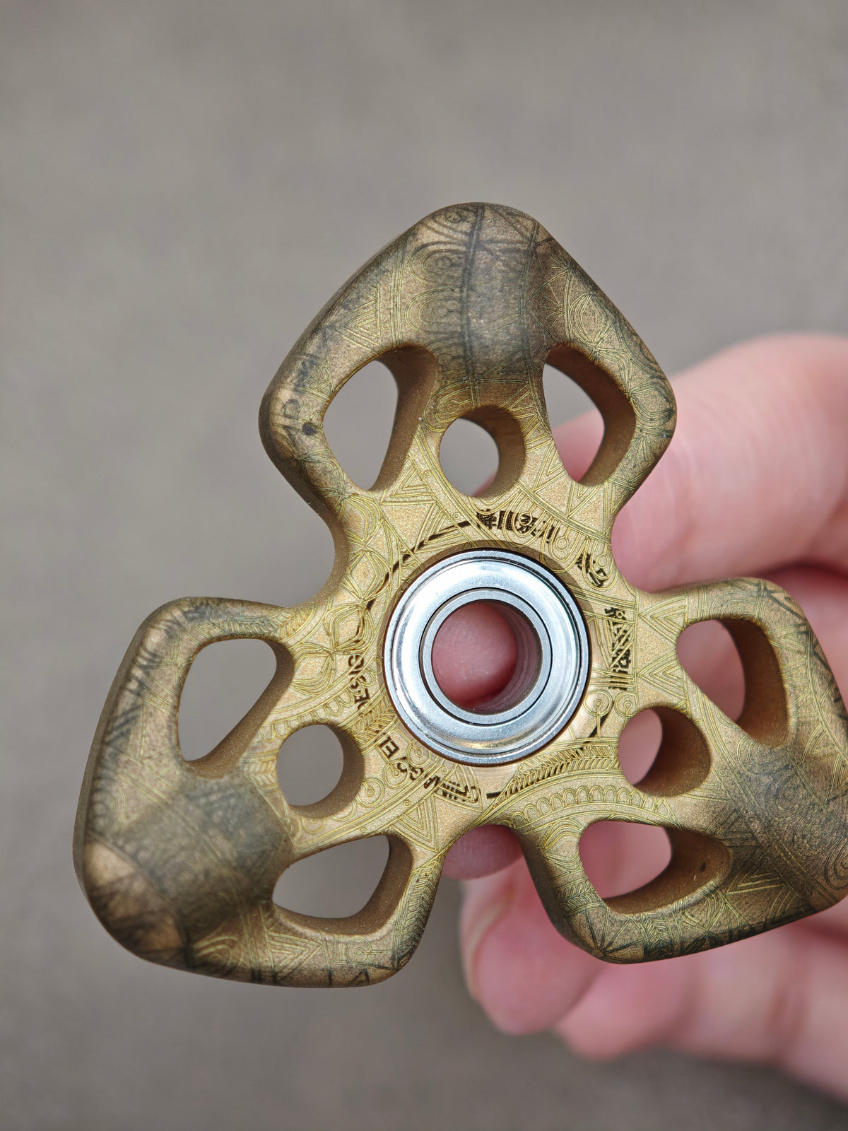 Exorcism Brass Engraved
