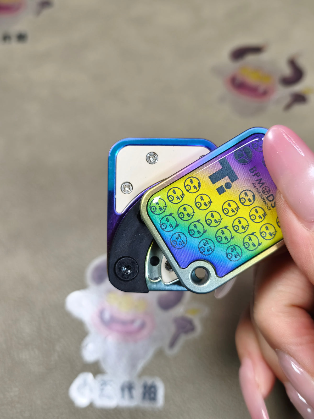 Price Tag Nine Palace Titanium Color-Anodized