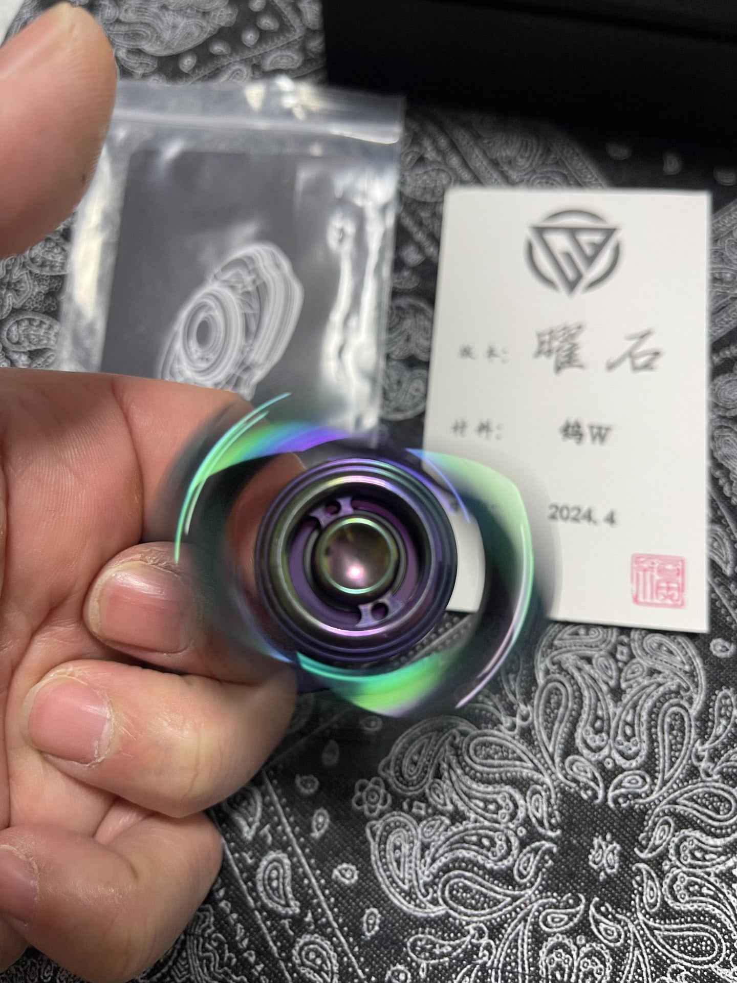 Obsidian Crystalized Tungsten