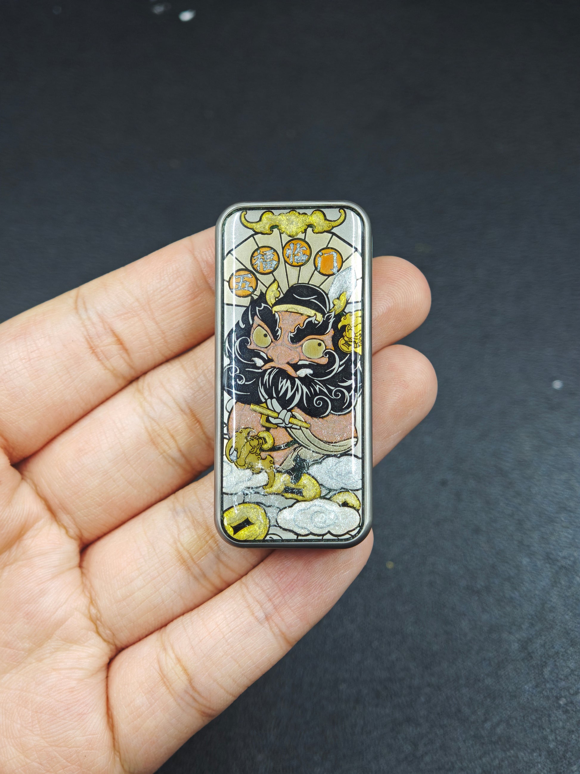 Zhong Kui Paperweight Titanium Resin-Sealed
