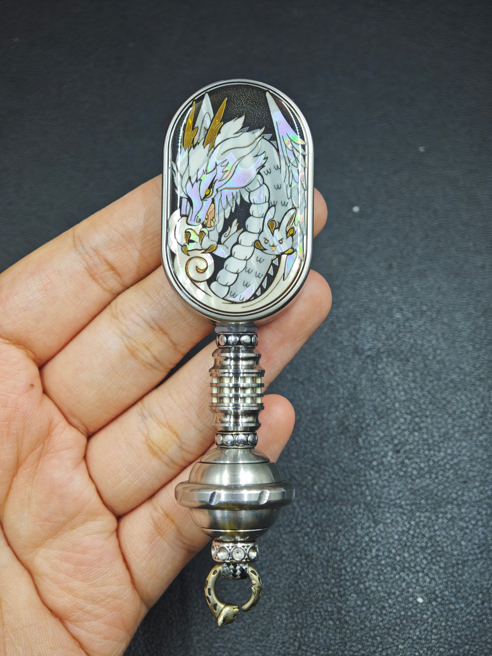 Couture Dragon Rhythm Titanium Resin-Sealed Polished