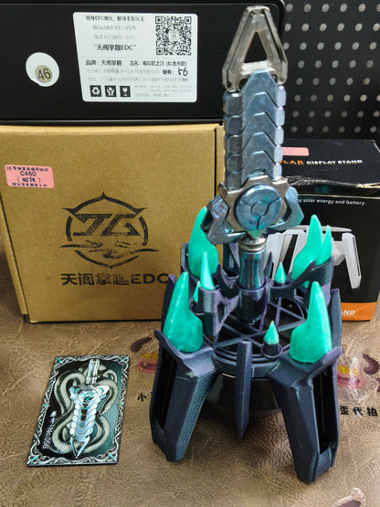 Rattlesnake Sword Titanium Color-Anodized
