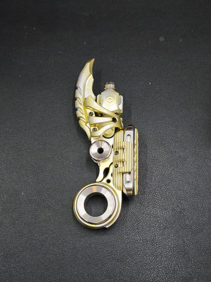 EXOSKELETON G10 Yellow Grey White Bone Core Stainless Steel