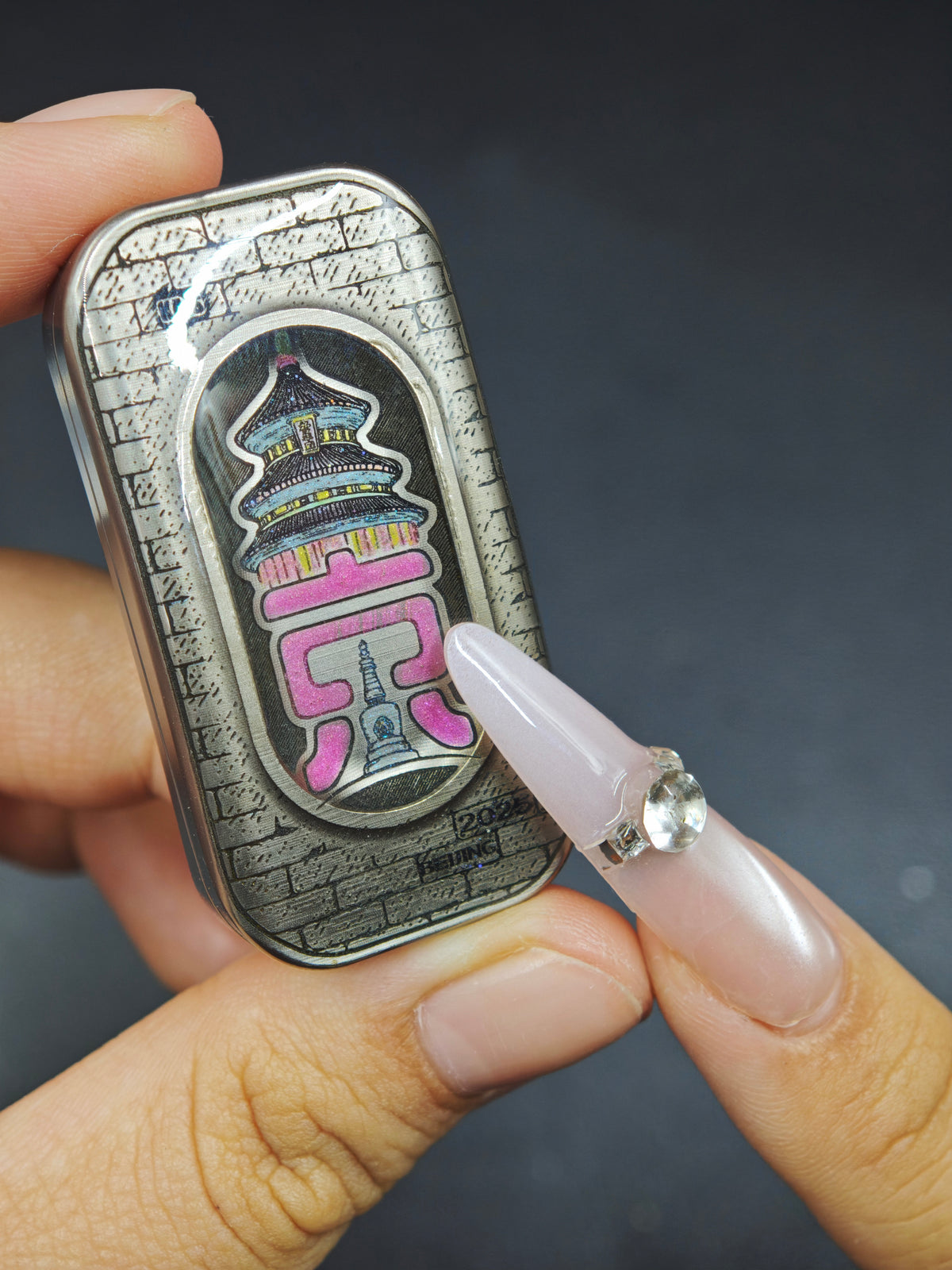POPO Titanium Color-Anodized Resin-Sealed Engraved Limited Edition