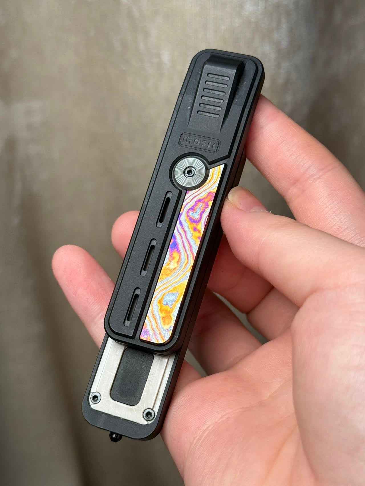 Rhythm Box Purple Gold Inlay PEEK Zircuti Titanium