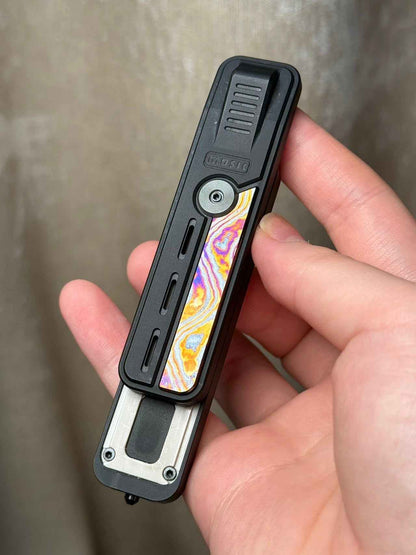Rhythm Box Purple Gold Inlay PEEK Zircuti Titanium