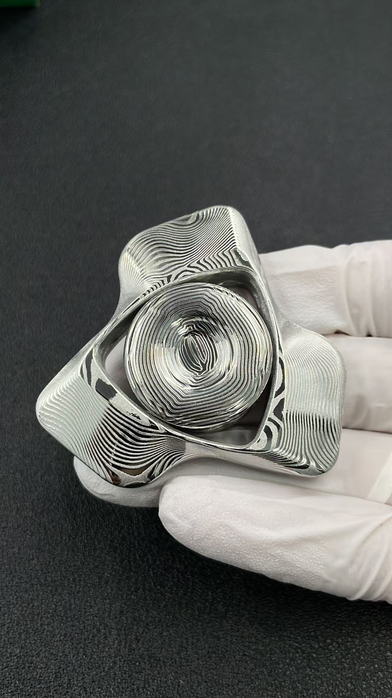 Phantom Dual Leaf Damasteel