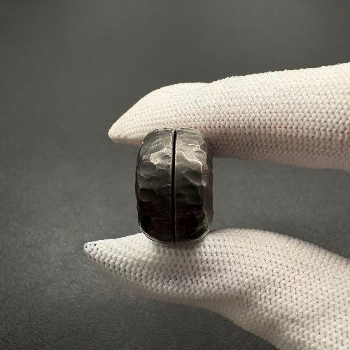 Floating Cloud Titanium Stone Textured Engraved Polished