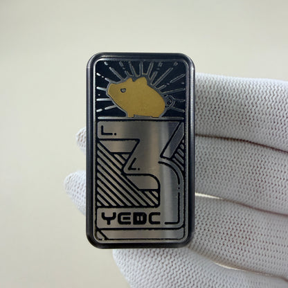 3rd Anniversary Golden Pig Stainless Steel