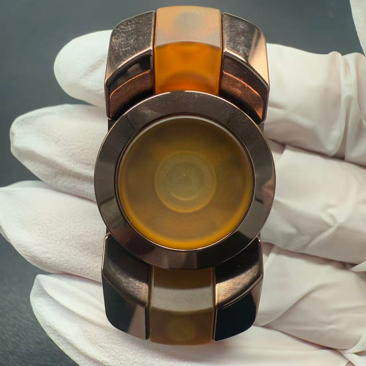 Amber Tenon Stainless Steel PVD Coated