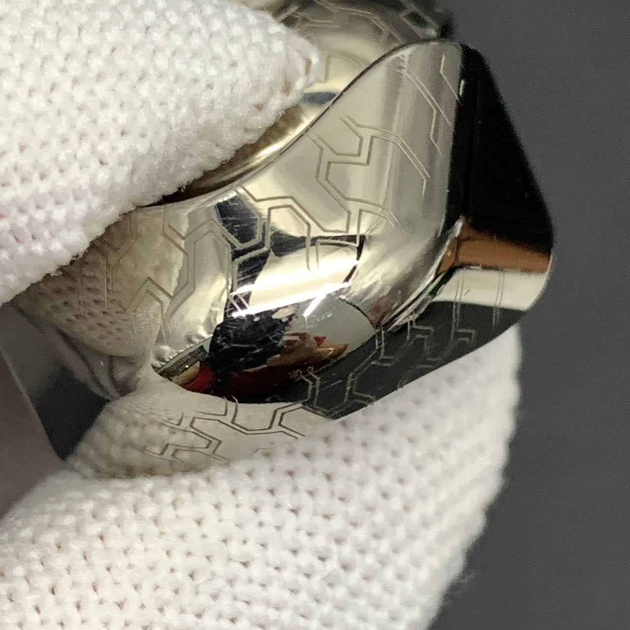 Feather Titanium Engraved